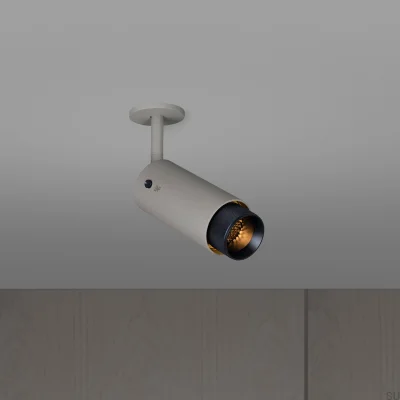 Exhaust Cross Adjustable Spotlight Steel Gray with Black