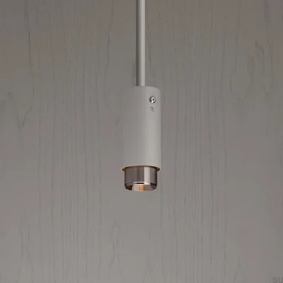 Exhaust Linear Steel Gray with Silver Pendant Spotlight