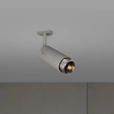 Exhaust Cross Adjustable Spot Lamp Steel Gray with Silver