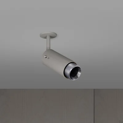 Exhaust Cross Adjustable Spot Lamp Steel Gray with Silver