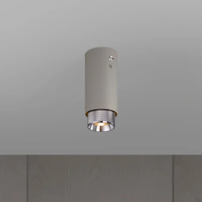 Exhaust Cross Steel Grey with Silver Ceiling Spotlight