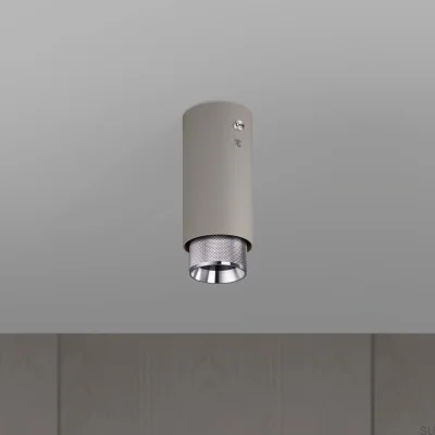 Exhaust Cross Steel Grey with Silver Ceiling Spotlight
