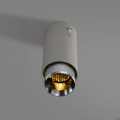 Exhaust Linear Steel Gray with Silver Ceiling Spotlight