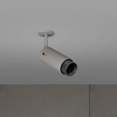 Exhaust Cross Adjustable Spotlight, Steel Grey with Burnt Bronze