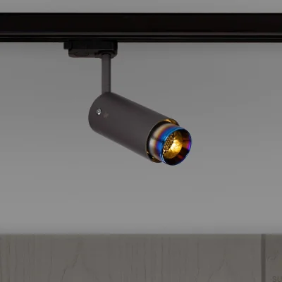 Exhaust Linear Steel Graphite with Burnt Steel Track Spotlight