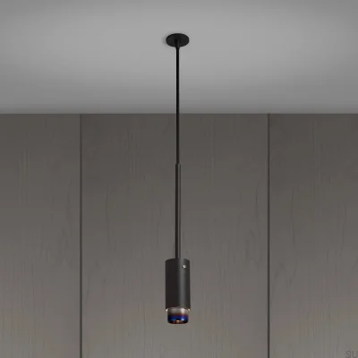Exhaust Linear Steel Graphite Gun Metal Pendant Lamp