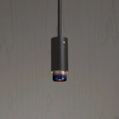 Exhaust Linear Steel Graphite Gun Metal Pendant Lamp