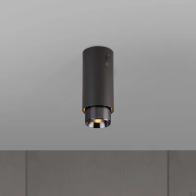 Exhaust Linear Steel Graphite Gun Metal Ceiling Spotlight