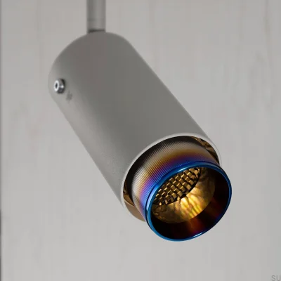 Exhaust Linear Steel Grey with Burnt Steel Track Spotlight