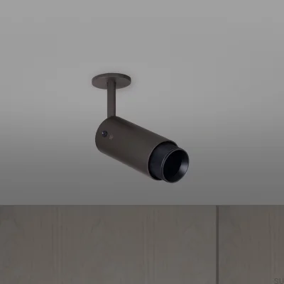 Exhaust Cross Adjustable Spot Lamp, Steel, Graphite, Black