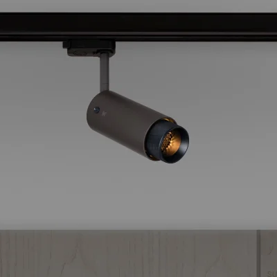 Exhaust Cross Track Spot Lamp, Steel, Graphite, Black