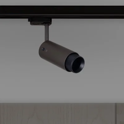 Exhaust Cross Track Spot Lamp, Steel, Graphite, Black