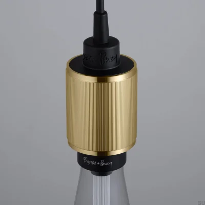 Heavy Metal Linear Brass Pendant Lamp