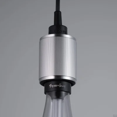 Heavy Metal Linear Steel Silver Pendant Lamp