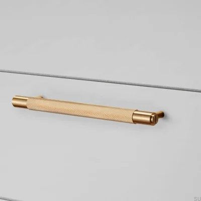 Cross 125 Brass elongated furniture handle