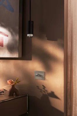 Decorative set for the Detail Linear Steel Silver switch