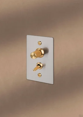 Decorative set for the Detail Linear Steel White switch