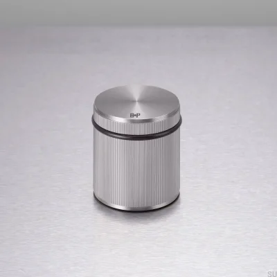 Freestanding Linear Steel Silver Door Stopper