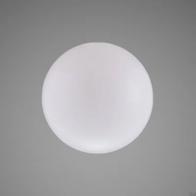 Large Milky Globe Blown Glass Lampshade