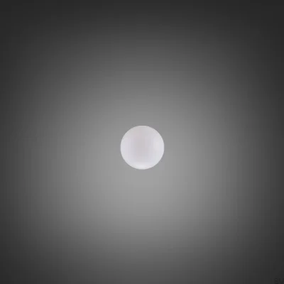 Globe Medium Milky Blown Glass Lampshade