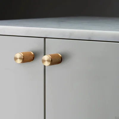 Cross 20 Brass Furniture Knob (Set of 2)