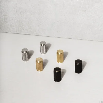 Cross 20 Steel Silver Furniture Knob (Set of 2)