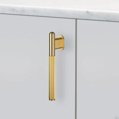 L-Bar Linear 125 Brass Furniture Handle