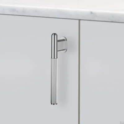 L-Bar Linear 125 Steel Silver Furniture Handle