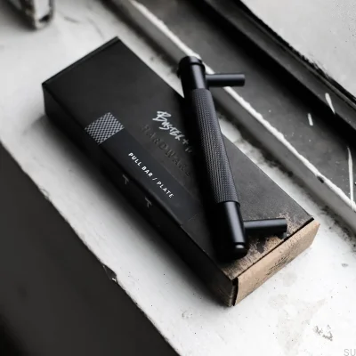 Cross 225 Black Elongated Furniture Handle