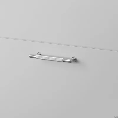 Linear 125 Steel Silver Elongated Furniture Handle