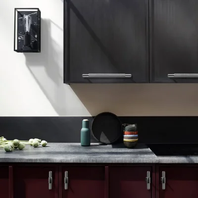 Cross 125 Steel Silver Elongated Furniture Handle