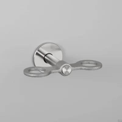 Double Cast Soap Dispenser Holder 140 Steel Silver