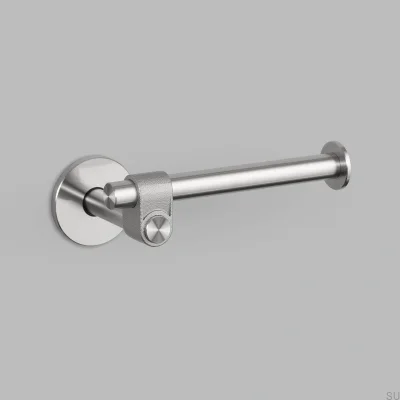 Cast Steel Silver Toilet Paper Holder