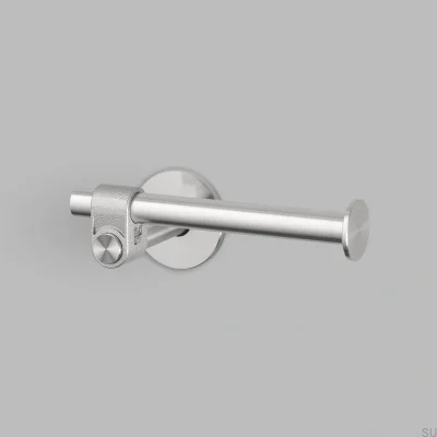 Cast Steel Silver Toilet Paper Holder