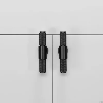 T-Bar Cross 95 Steel Black Furniture Handle