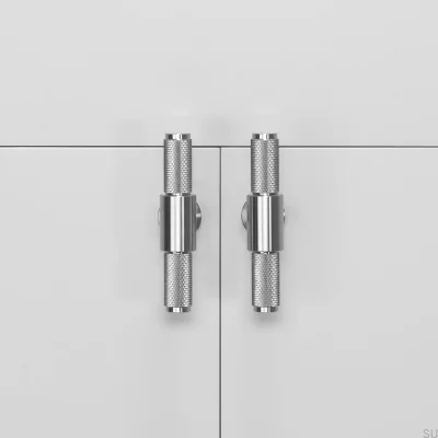 T-Bar Cross 95 Steel Silver Furniture Handle