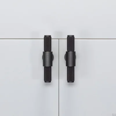 T-Bar Cross 95 Brass Burnt Bronze Furniture Handle