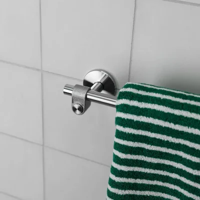 Cast 300 Steel Silver Towel Rack