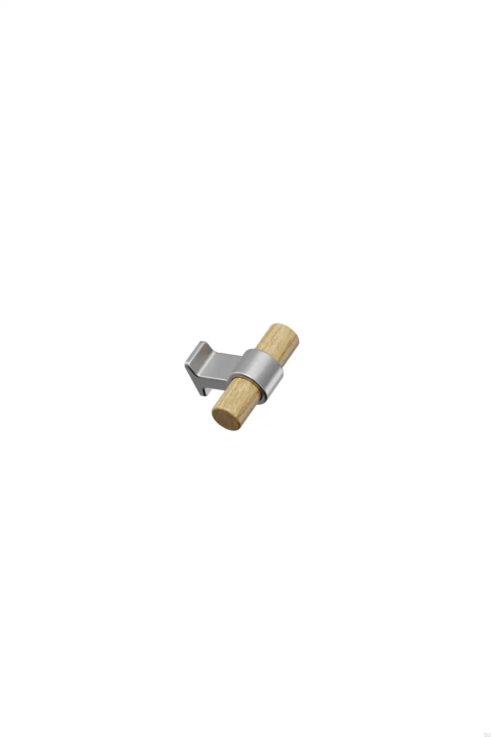 557030050-052/66--Gałka-meblowa-T-Bar-Bond-Wood-50-Drewniana-Dębowa-Srebrna-Furnipart-Skandynawskie-Uchwyty_1