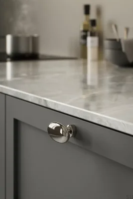 T-Bar Baron 60 Metal Nickel-Plated Furniture Knob