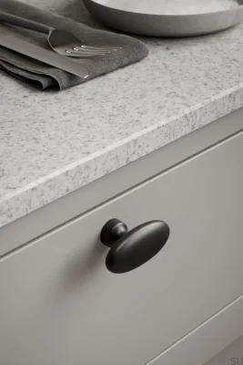 T-Bar Baron 60 Metal Matte Black Furniture Knob