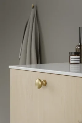 Baron 32 Metal Furniture Knob Dark Brushed Gold