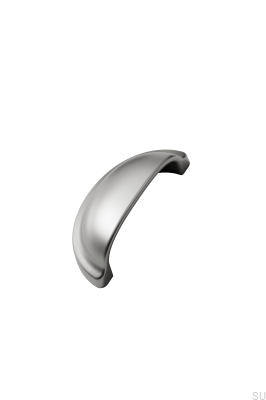 Baron 64 Metal Silver Shell Furniture Handle