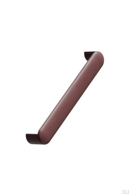 Volumi OceanIX 160 elongated furniture handle, plastic, burgundy, matt