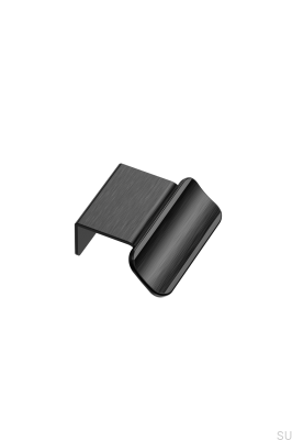 Volet 20 Aluminum Edge Furniture Handle Matte Black Brushed