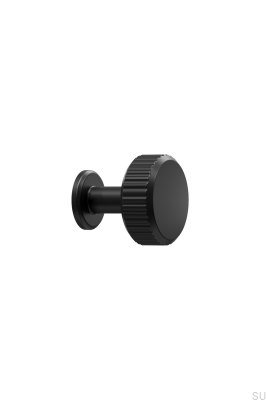 Villa Round 30 Metal Matte Black Furniture Knob