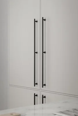 Villa Long 640 Aluminum Matte Black Elongated Furniture Handle