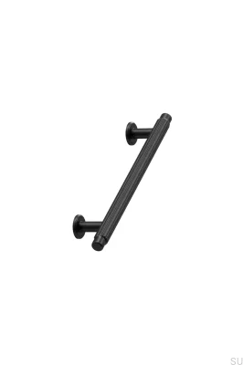 Villa 192 elongated furniture handle, metal, matt black