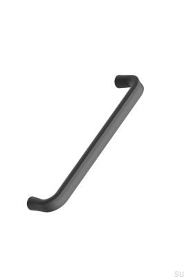 Terra 160 elongated furniture handle, cast iron, matt black