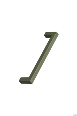 Square 10 OceanIX 128 Plastic Green Elongated Furniture Handle